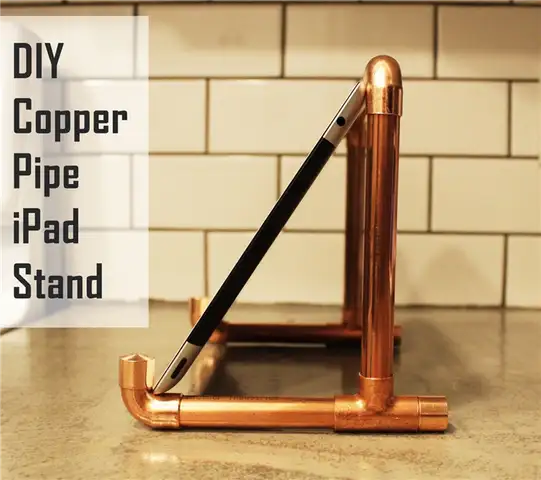 DIY (своими руками) Подставка для iPad из медной трубы