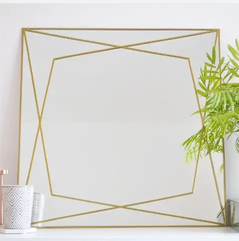 Геометрическое декоративное зеркало DIY (своими руками)