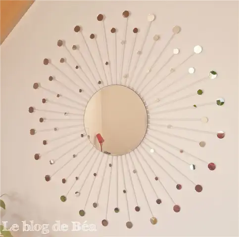 Зеркало в виде солнечных лучей DIY (своими руками)