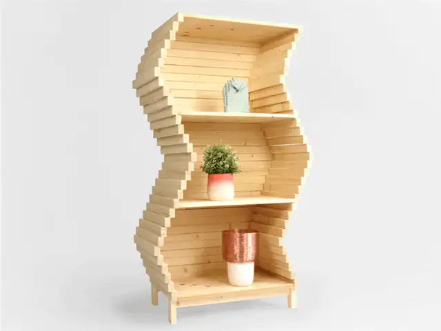 Полка Wave Shelf от Studio Lorier может менять свою форму