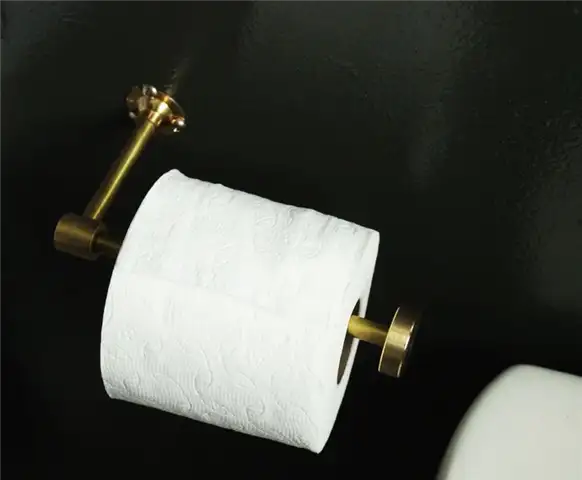 Настенный держатель туалетной бумаги из латуни