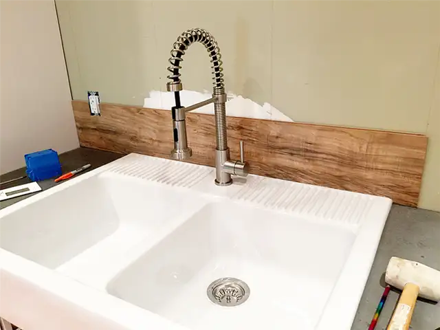 ламинированный пол задняя стенка diy