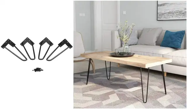 Elicit 16 Heavy Duty Hairpin Coffee Table Legs