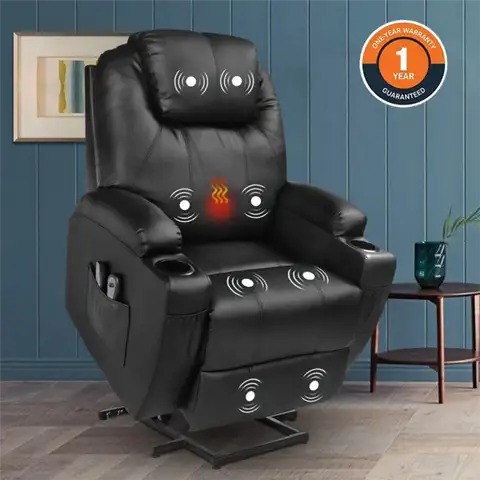Magic Union Power Lift Chair Electric Recliner Faux Leather