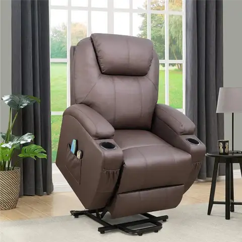 Flamaker Power Lift Recliner Chair PU Leather для пожилых людей