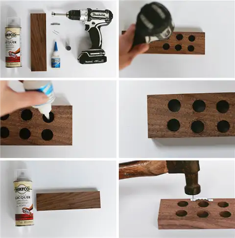 Магнитный держатель для ножей DIY (своими руками) учебник