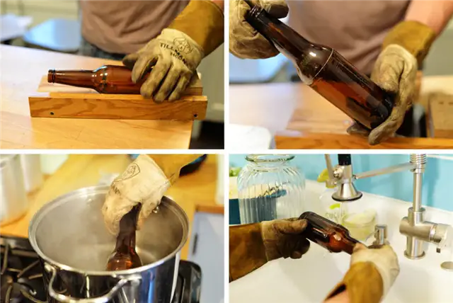 бокалы из пивных бутылок