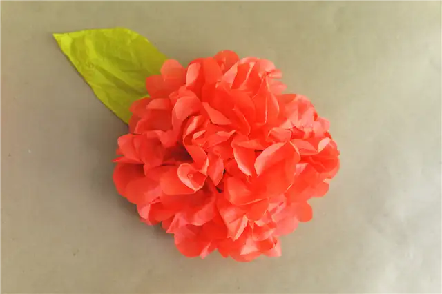 цветок из папиросной бумаги DIY (своими руками)