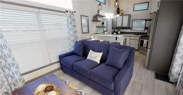 Любимый современный крошечный дом от Park Model Homes - кушетка