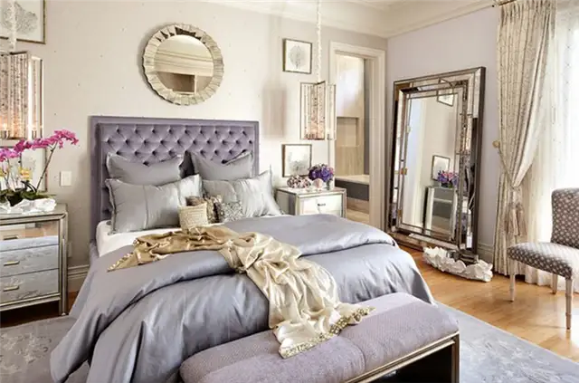 tufted-levender-headboard-and-bedding