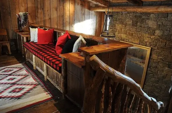 натуральная горная лестница