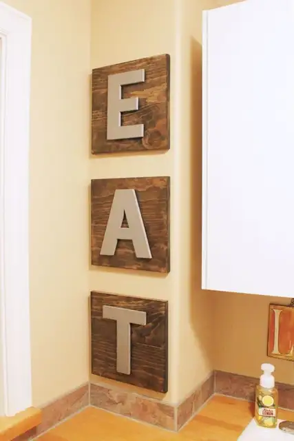 DIY (своими руками) EAT Kitchen Decor Craft