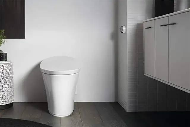 Kohler K-5401-PA-0 Veil Comfort Height Skirted One-Piece Elongated Dual-Flush Intelligent toilet