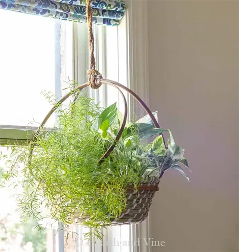 Простой DIY (своими руками) подвесной корзины плантатор