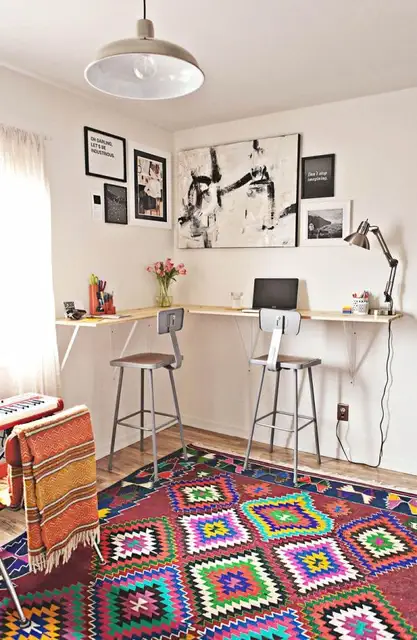 diy-standing-desk-wall-shelf