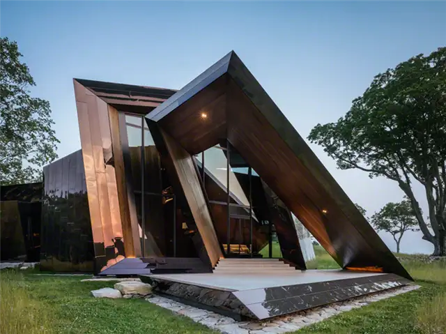 daniel-libeskind-connecticut-house-entryway