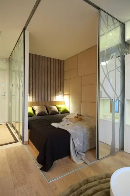 poland-studio-bedroom-corner-sliding-walls