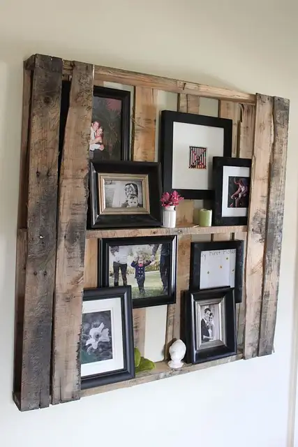DIY (своими руками)-Pallet-Floating-Shelving-System