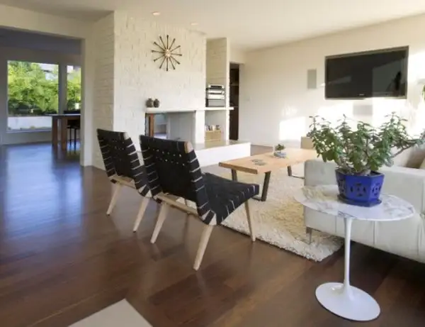гостиная в стиле midcentury