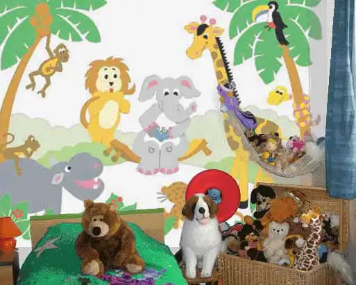 20854_Cartoon_pictures_paintings_for_kids_room_JungleRoomEonW