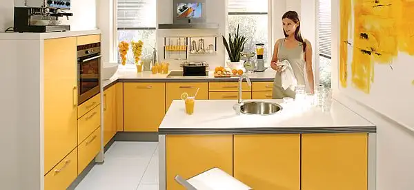 декор желтой кухни