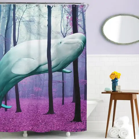 eagues-Under-the-Trees-Shower-Curtain