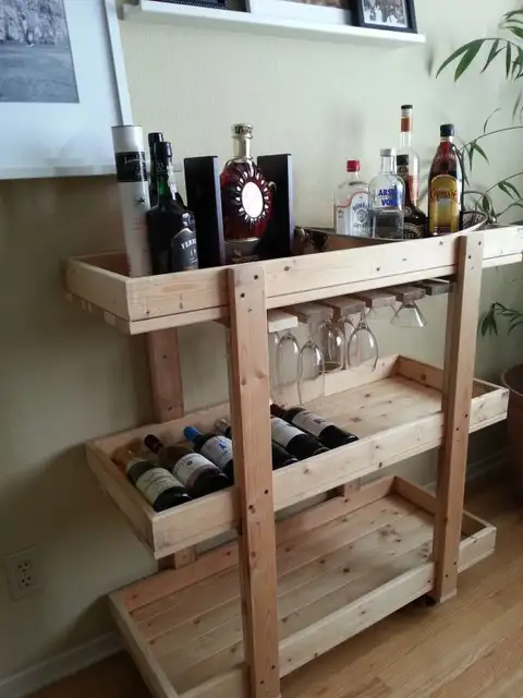 деревянная барная стойка