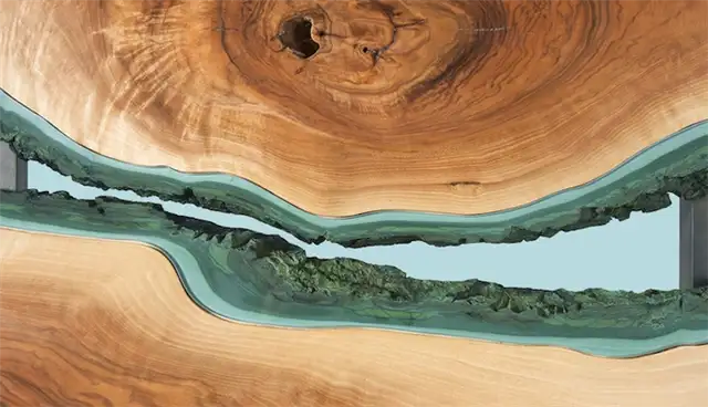 Reclaimed-Wood-Tables-Embedded-with-Glass-Rivers6