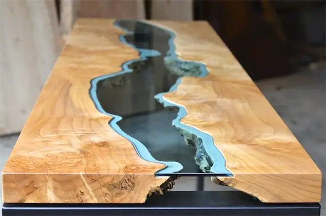 Reclaimed-Wood-Tables-Embedded-with-Glass-Rivers5