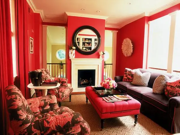 red-living-room-party-planner