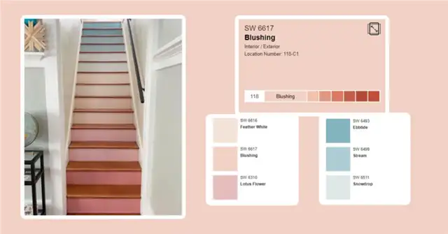 Что за цвет - Sherwin Williams Blushing (SW 6617)