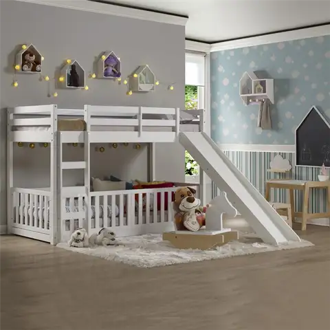 Aquilla Twin Over Twin Low Loft Bed