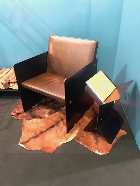 Индустриальное стальное кресло Plate Chair от APD