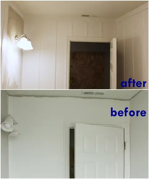 DIY (своими руками) Board and Batten - финальная фотография