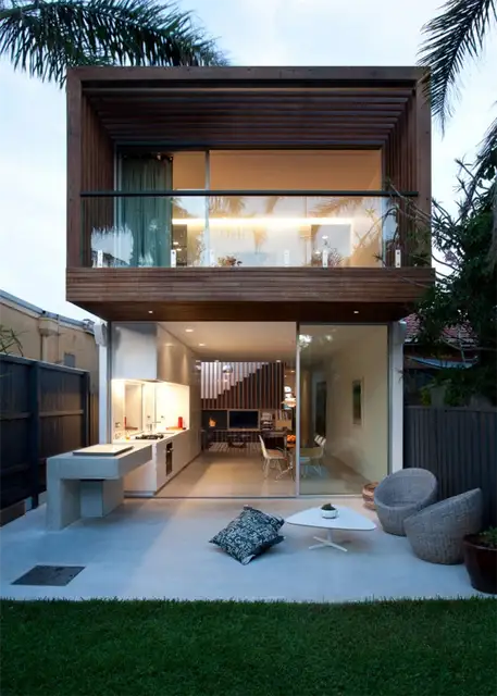 Дом North Bondi от MCK Architects с кухней на открытом воздухе