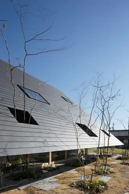 Крыша дома Eaves House от mA-style architects с деревом