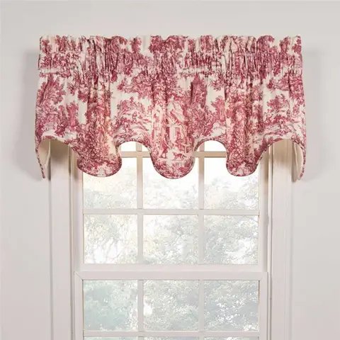 Victoria Park Toile Scallop Window Valance
