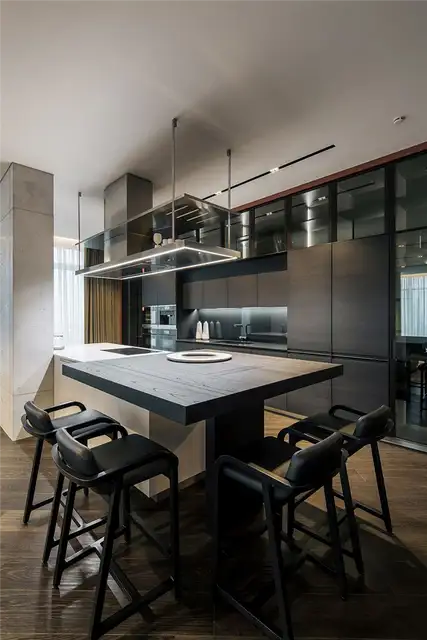 Кухонный остров с местами для отдыха Kiev Diamond Hill Apartment