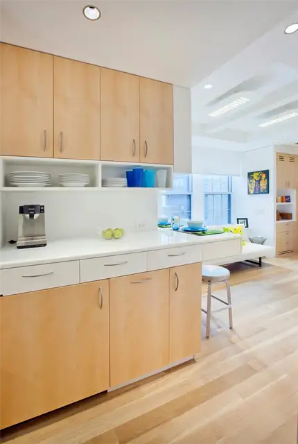 Allen + Killcoyne Architects Manhattan Небольшая кухня в квартире