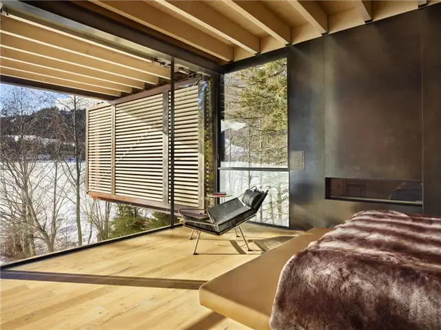 Whistler Ski House Olson Kunding Cabin - вид из спальни