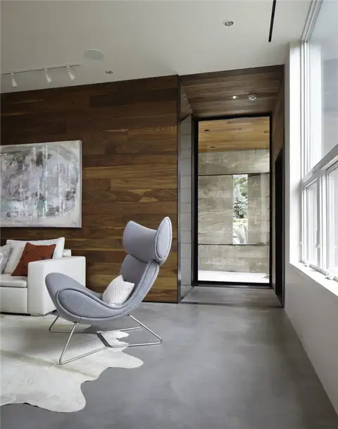 Резиденция Hill Country от Cornerstone Architects - полированный бетонный по л-cowhide