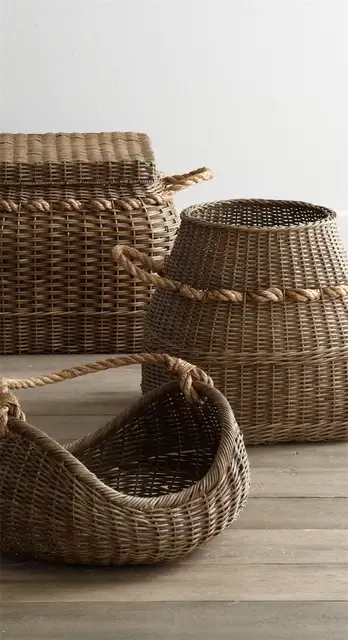 корзины из ротанга