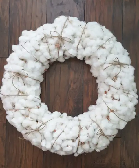 DIY (своими руками) Хлопковый венок