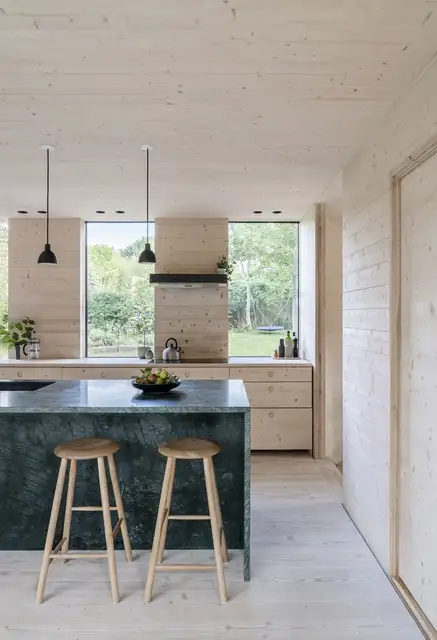 Вилла Korup в Дании - Jan Henrik Jansen Arkitekter + Marshall Blecher - кухня