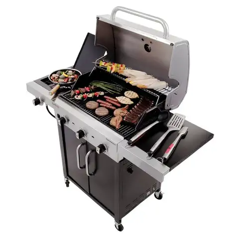 Char-Broil Performance 3-Burner Propane Gas Grill with Cabinet