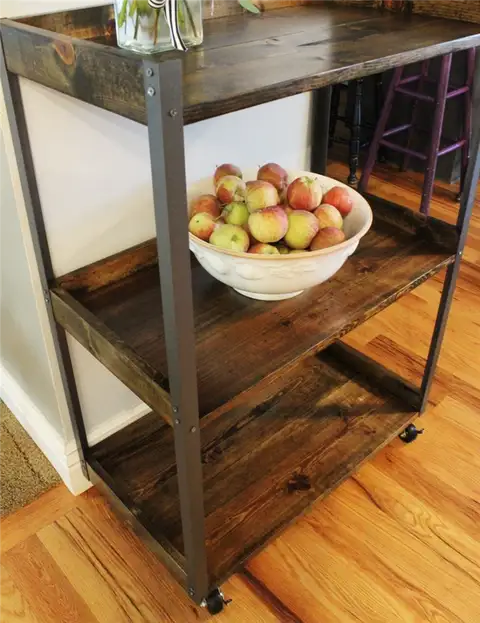 DIY (своими руками) Industrial Rolling Cart - ваша промышленная тележка