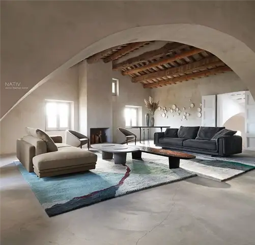 Сиденье Roche bobois из серой кожи