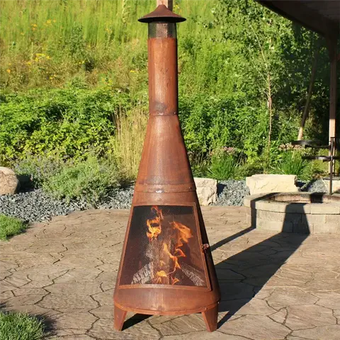 Bastoam Открытый задний двор стальной дровяной камин