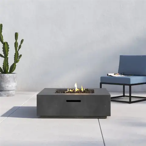 Aly Fiber Reinforced Concrete Propane-Natural Gas Fire pit table