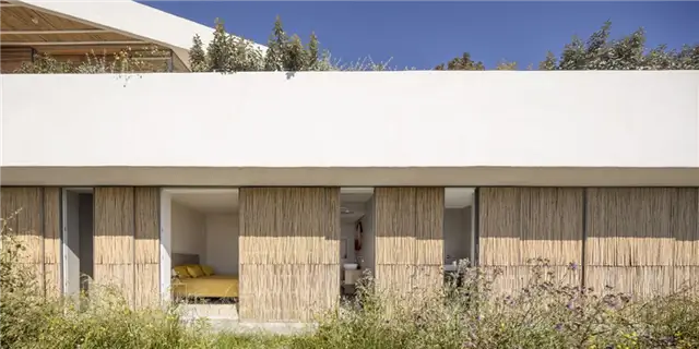 Дом в Мас Ноу - 05 AM Arquitectura в Испании - раздвижные бамбуковые стены